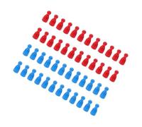 ERINGOGO 48pcs Wooden Human Shape Chess Pieces Flight Chess Pawns Game Replacement Counters for Board Games Educational for Adults Home School Travel