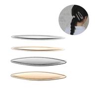 ERINGOGO 4pc Retro Metal Hairpins Women Hair Clip Set Curved Long Barrettes Large and Small Mix Gold and Silver Fashion Hair Accessories for Girls