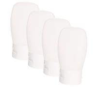 ERINGOGO 4pcs 30ml Travel Refillable Shampoo Conditioner Body Wash Bottles Set with Flip Cap Soft Tubes for Toiletries Cosmetic Gel Dispensers