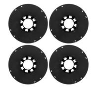 ERINGOGO 4pcs 3D Printer Filament Spools 0.5kg Black Hollow Electric Cord Reels Cable Storage Organizer for Extension Cords and Wire Management