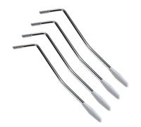 ERINGOGO 4pcs 5mm 6mm Electric Guitar Tremolo Arm Whammy Vibrato Bar Single Shake Crank Lever White Handle Compatible for Fender Style Guitar Bridge