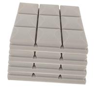 ERINGOGO 4pcs Acoustic Sound Absorbing Panels 25x25x5cm Flame Retardant Grey Foam Soundproof Padding for Studio Recording and Noise Reduction Walls