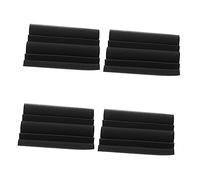 ERINGOGO 4pcs Acoustic Wall Wedge Sound Absorbing Panel 12x12x24cm Fire-resistant Corner Bass Trap Soundproof Foam for Theater and Studio