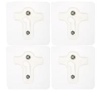 ERINGOGO 4pcs Adjustable Adhesive Nail Hooks No Drill Wall Pegs Self-Adhesive Nut Stickers Strong Sticky Hooks for Household Storage and Bathroom Organization