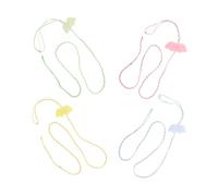 ERINGOGO 4pcs Adjustable Angel Wings Small Pet Harness with Vest Style for Hamsters Squirrels Chinchillas and Rats Comfortable Pressure-distributing Leash for Outdoor Walking