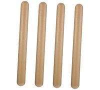 ERINGOGO 4pcs African Wood Claves Musical Instrument Rhythm Stick Guiro Shaker for Preschoolers Percussion Toys