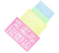 ERINGOGO 4pcs Alphabet and Number Tracing Boards Double Sided Early Educational Smooth Safe Stencils for Cognitive Learning and Writing Practice