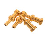 ERINGOGO 4Pcs Aluminum Alloy Air Pump Adapter Nozzles for Inflatables - Quick Inflation Valve Replacement for Bike, Car, Kayak, Boat - Golden Pump Nozzle Set for Outdoor Sports