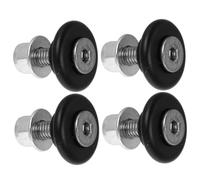 ERINGOGO 4PCS Aluminum Alloy Motorcycle Trunk Buckle Base Plates with Vibration Pads Lightweight Durable Rear Luggage Case Spacers for Motorbike Storage Boxes Fit