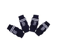 ERINGOGO 4Pcs Anti-slip Dog Leg Sleeves Cute Patterned Pet Socks Warm Outdoor Protective Covers for Puppies and Cats Non-skid Paw Grippers for Walking Running and Parties