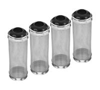 ERINGOGO 4pcs Aquarium Filter Intake Guard Stainless Steel Mesh Screen Protector for Fish Tank Water Filter Mesh Aquarium Intake Cover