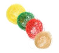 ERINGOGO 4Pcs Artificial Bird Nest for Garden Home Decoration Lightweight Thread Simulated Nests with Natural Colors Multipurpose Ornamental Bird Houses for Party Photo Props and Craft Use