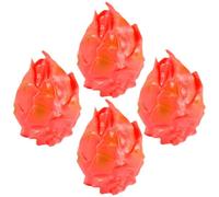 ERINGOGO 4pcs Artificial Dragon Fruit Models Mini Simulated Lifelike Decorative Fruit Props for Home Kitchen Photo Shoot and Educational Display