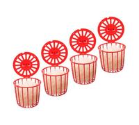 ERINGOGO 4pcs Bird Nest Holder with Natural for Parrots Finch Cages Stimulating Nesting Encouraging Building Behavior Comfortable Relaxing Basin for Birds Easy to Clean and Maintain