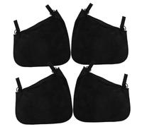 ERINGOGO 4pcs Black Polyester Baby Stroller Organiser Storage Bags with Adjustable Strap for Practical Storage and Organisation, Portable Mesh Side Bags for Travel and Outdoor Shopping