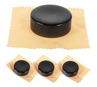 ERINGOGO 4pcs Black Rosin for String Maintenance Natural Adhesion for Violin and Cello Enhance Performance and Extend Instrument Supplies for Musicians