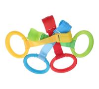 ERINGOGO 4pcs Boy Girl Crib Pull Rings Bed Stand up Rings Boys and Girls Walking Learning Tools Walking Assist Tools for Nursery Cot Safety Stand Play Gym