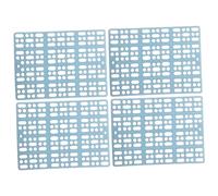ERINGOGO 4pcs Bunny Cage Pad Design Rabbit Foot Mats Sturdy Plastic Material Corrosion Resistance Comfortable for Pets