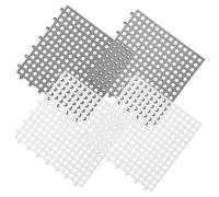 ERINGOGO 4Pcs Bunny Floor Mats for Small Pets Cuttable and Splicable Rabbit Cage Pads High Strength Guinea Pig Cage Liners Non Slip Pet Floor Mats for Hamsters and Chinchillas White and