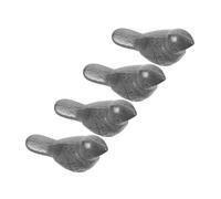 ERINGOGO 4pcs Cast Iron Bird Cooking Tool Natural Reusable Iron Supplement for Pregnancy Athletes for Soups Stews Teas