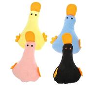ERINGOGO 4pcs Catnip Plush Molar Toys for Indoor Cats Interactive Biting Toys to and Entertain Kittens