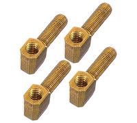 ERINGOGO 4pcs Cello Bow Parts Metal Screws Golden Sturdy Replacement Tool Not Easy to Rust Deform for Musical Instrument Repair