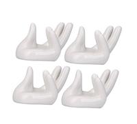 ERINGOGO 4pcs Ceramic Ocarina Base Hand Shaped Holders Ocarina Stand Instrument Accessories for Music Practice