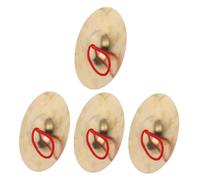 ERINGOGO 4pcs Copper Finger Cymbals Rhythm Percussion Instruments for Orff Music Teaching Tool Lightweight Portable Hand Cymbals for Group Learning and Teamwork