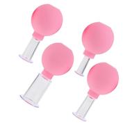 ERINGOGO 4pcs Cupping Cups Set Rubber Suction Therapy Massage Tools for Body Facial Treatment Multi Functional Vacuum Cupping for Spa Health Use Easy to Durable Skin Friendly Design
