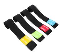 ERINGOGO 4pcs Cymbal Mute Belt Set with Drum Practice Pads, Noise Reduction Cymbal Tape for Drumming Practice, Hi-hat Accessories in 14" Green, 16" Blue, 18" Red, 20" Yellow for Drum Kits