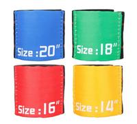 ERINGOGO 4pcs Cymbal Mute Elastic Belt Set for Drum Practice, Mixed Colors Hi-hat Accessories for Sound Reduction and Silent Drumming Training Random Color