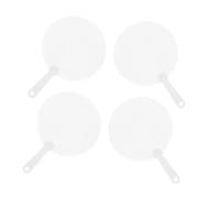 ERINGOGO 4pcs DIY PVC Painting Fans Lightweight Handheld Blank Fans for Stage Performance Wedding Decor for Creative Drawing Projects