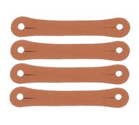 ERINGOGO 4pcs Drum Stick Control Straps Non-slip Leather Drumstick Fingers Grip Aid for 5a 7a Sticks Beginner Drum Practice Accessory Random Color