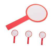 ERINGOGO 4pcs Dual-sided Dry Erase Handheld Scoreboards for Sports Judges Classroom Voting and Competitions Comfortable Grip Plastic Boards for Scoring and Reuse
