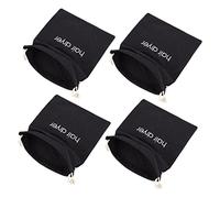 ERINGOGO 4pcs Embroidered Canvas Hair Dryer Bag Drawstring Practical Storage Bags for Travel and Home Protecting Your Hair Dryer and Grooming Tools