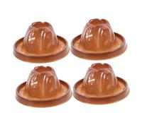 ERINGOGO 4pcs Erupting Volcano Model Realistic Diy Volcano Prop for Educational Science Demonstrations Interactive Learning Tool for Family and School Projects Engaging Activity