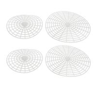 ERINGOGO 4pcs Fermentation Press Plate Wide Mouth Plastic Mesh Strainer for Pickle Jar Pressing Vegetables Canning Accessories Uniform Compression for Improved Taste and Shelf Life