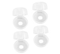 ERINGOGO 4pcs Gas Knob Protective Cover for Kitchen Stove Plastic Safety Guard Lock Function for Preventing Boy Girl from Touching Hot Knobs