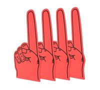 ERINGOGO 4pcs Giant Foam Hands Cheerleading Props Lightweight EVA Foam Fingers for Sports Events Football Basketball Games School Parties Portable Fan Accessories