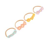 ERINGOGO 4pcs Girl Daisy Flower Hair Bands Soft Elastic Headbands for Newborns Boy Girl Comfortable Fit Charming Floral Design