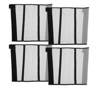 ERINGOGO 4pcs Grey Breathable Mesh Horse Fly Boots Equine Leg Protection Wraps for Hoof Damage Prevention and Stable Use