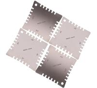 ERINGOGO 4Pcs Guitar Arc Ruler Set Stainless Steel Radius Gauge String Action Measure Tools for Acoustic and Electric Guitar Fretboard Precision Measurement