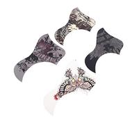 ERINGOGO 4Pcs Guitar Pickguard Scratch Plate Sticker ABS Self-Adhesive Design Protects from Scratch and Dirt Pretty Unique Fancy Acoustic Electric Guitar Supplies