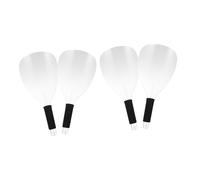ERINGOGO 4Pcs Handheld Plastic Hair Cutting Shield Protective Hairspray Guard Clear Face Mask for Salon Use Eye Protection Durable Material