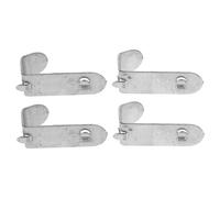 ERINGOGO 4pcs Heavy Duty Stainless Steel Refrigerator Shelf Clips Double Hook Freezer Support Brackets for Secure Cooler Shelf Stabilizer Replacement Parts