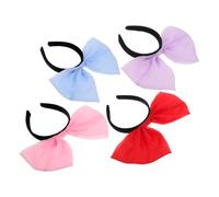 ERINGOGO 4pcs Huge Bow Headband, Bow Hairbands for Women, Cloth Oversized Bowknot Headband, Extra Large Size, Comfortable All-day Wear, for Cosplay and Party