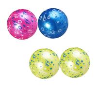ERINGOGO 4pcs Inflatable Star Pattern Balls for Lightweight Outdoor Plaything Easy to Inflate and Deflate Material for Playground and Sensory Games Random Color