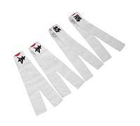 ERINGOGO 4pcs Japanese Samurai Bandana Headbands with Motivational Prints Soft Sweat Wicking Fabric for Boys Versatile Sports Cooking Karate and Cosplay Accessories