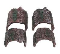 ERINGOGO 4pcs Leopard Gecko Hide Lizard Hideout Spider Hide Caves Reptile Hiding Hole Crested Gecko Terrarium Reptile Cave Snake Tank Decor Pvc