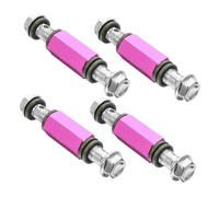 ERINGOGO 4pcs Metal Brake Line Union Connector Fittings Motorcycle Hose Extension Adapter Leakproof High Pressure Resistant Brake Oil Line Extension for Enhanced Safety and Random Color
